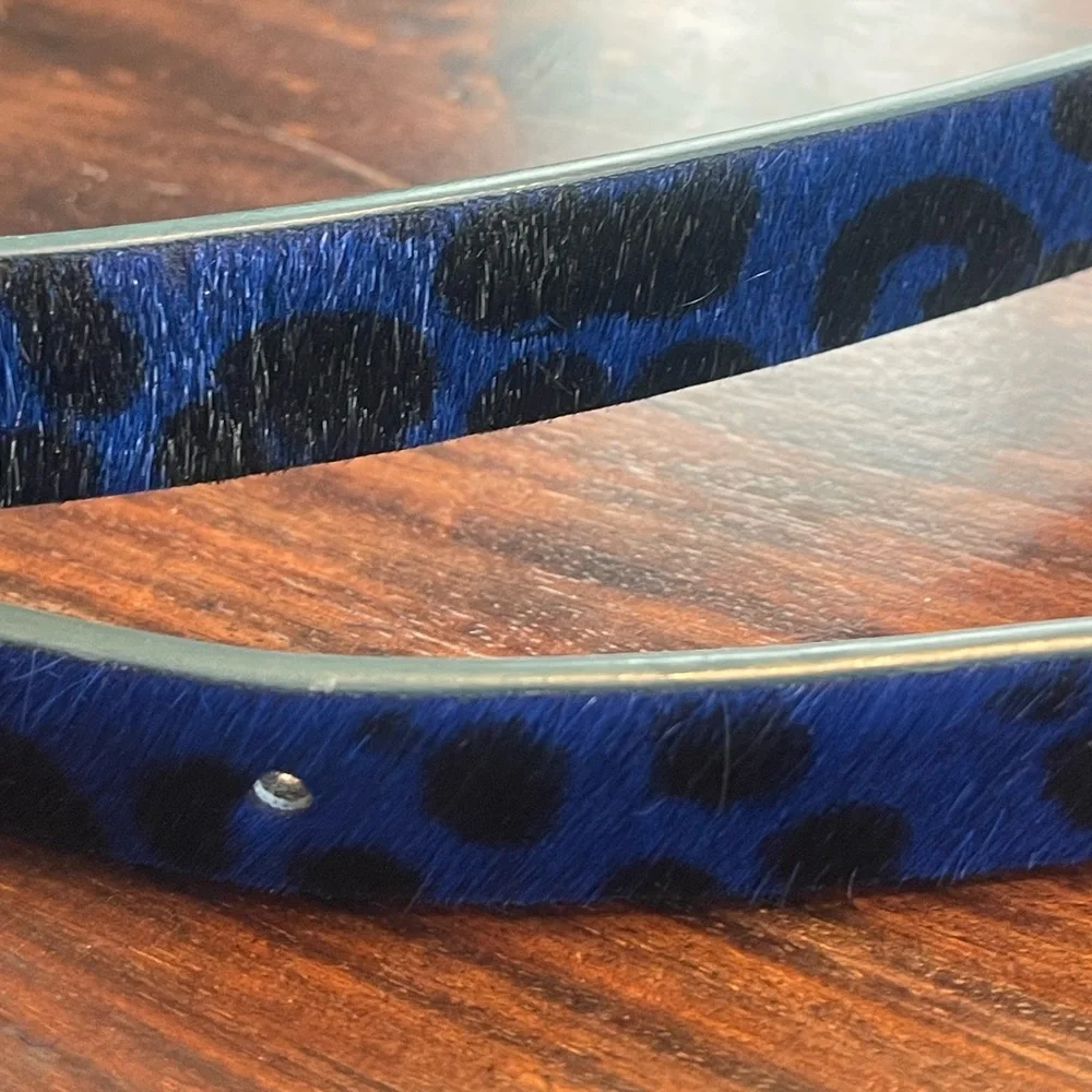 GAP Blue and Black Belt with Gold Buckle